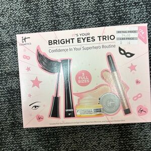IT Cosmetics Bright Eyes Trio 3 full size products new in box fresh
